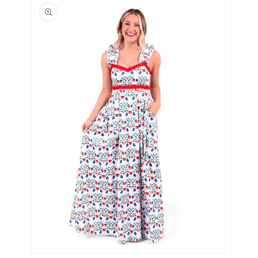 NWT Emily McCarthy Empire Maxi Poppy Party